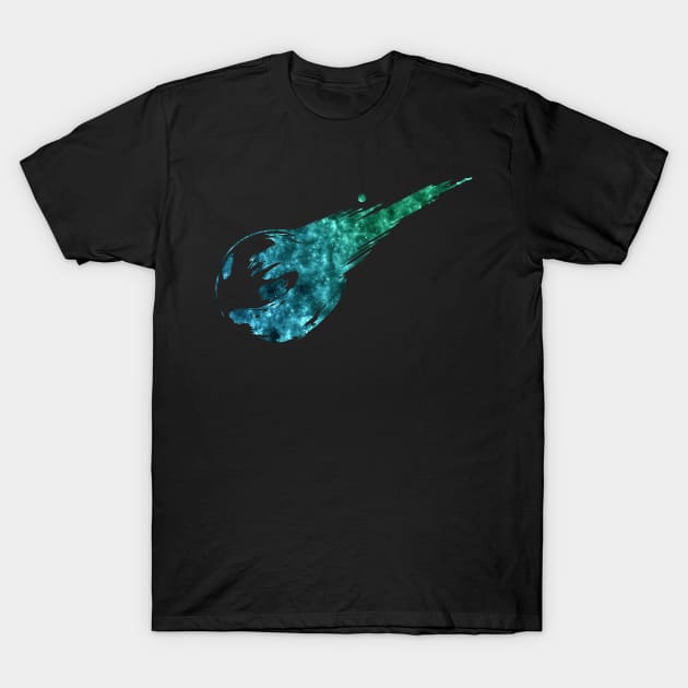 Final Fantasy 7 - Meteor Logo (Galaxy Design) T-Shirt by Kamurata